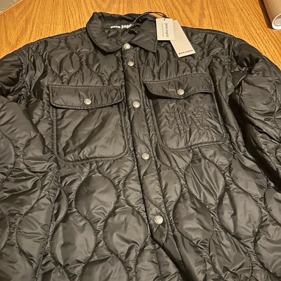 Palm Angels embroidered logo quilted jacket - Picture 4 of 6